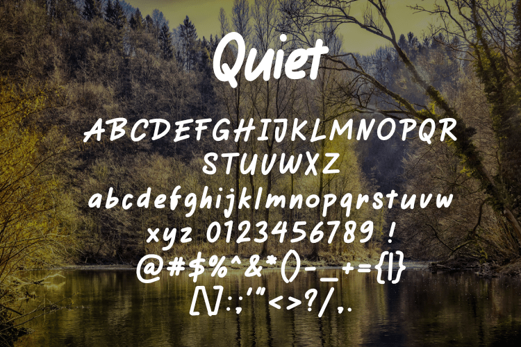 Quiet Font Sample