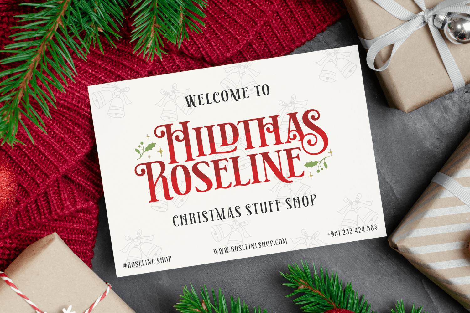 This Christmas Font Example 5