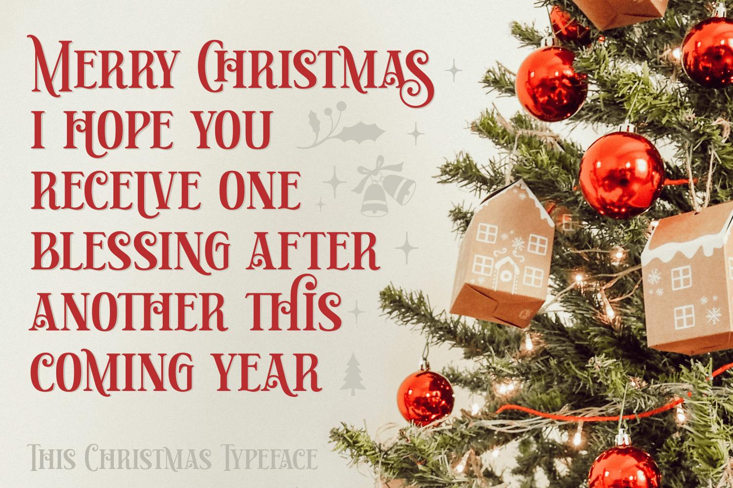 This Christmas Font Example 6