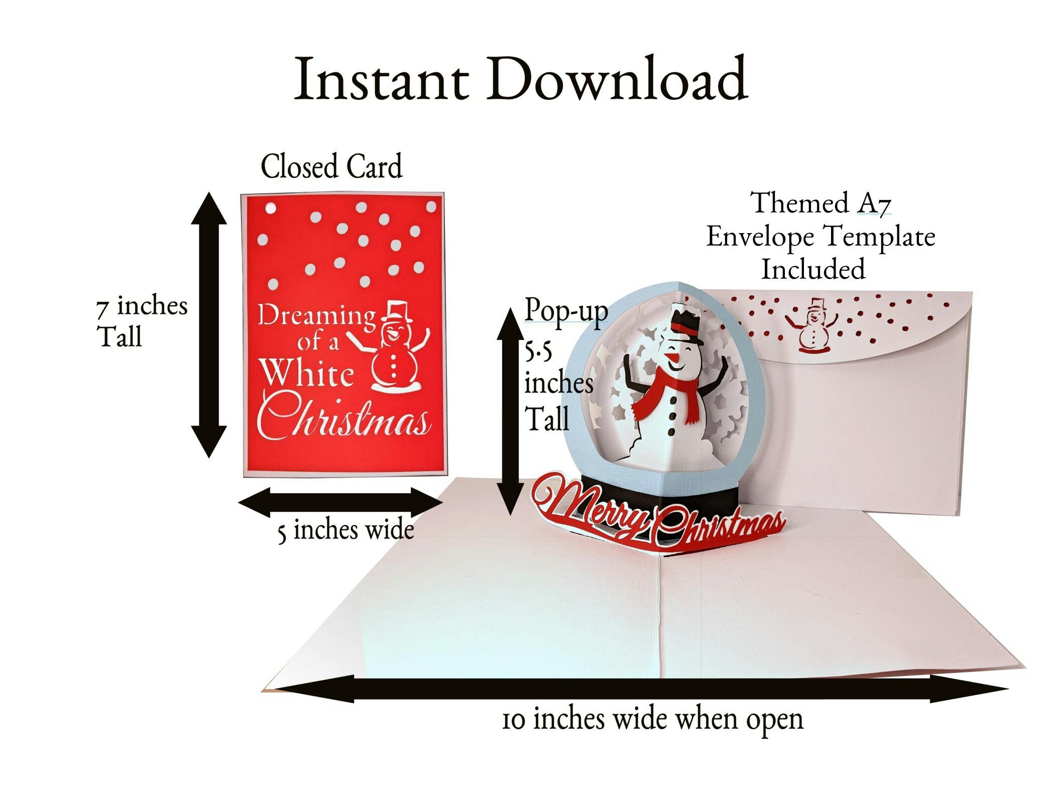 Envelope Template for the Snowman Card