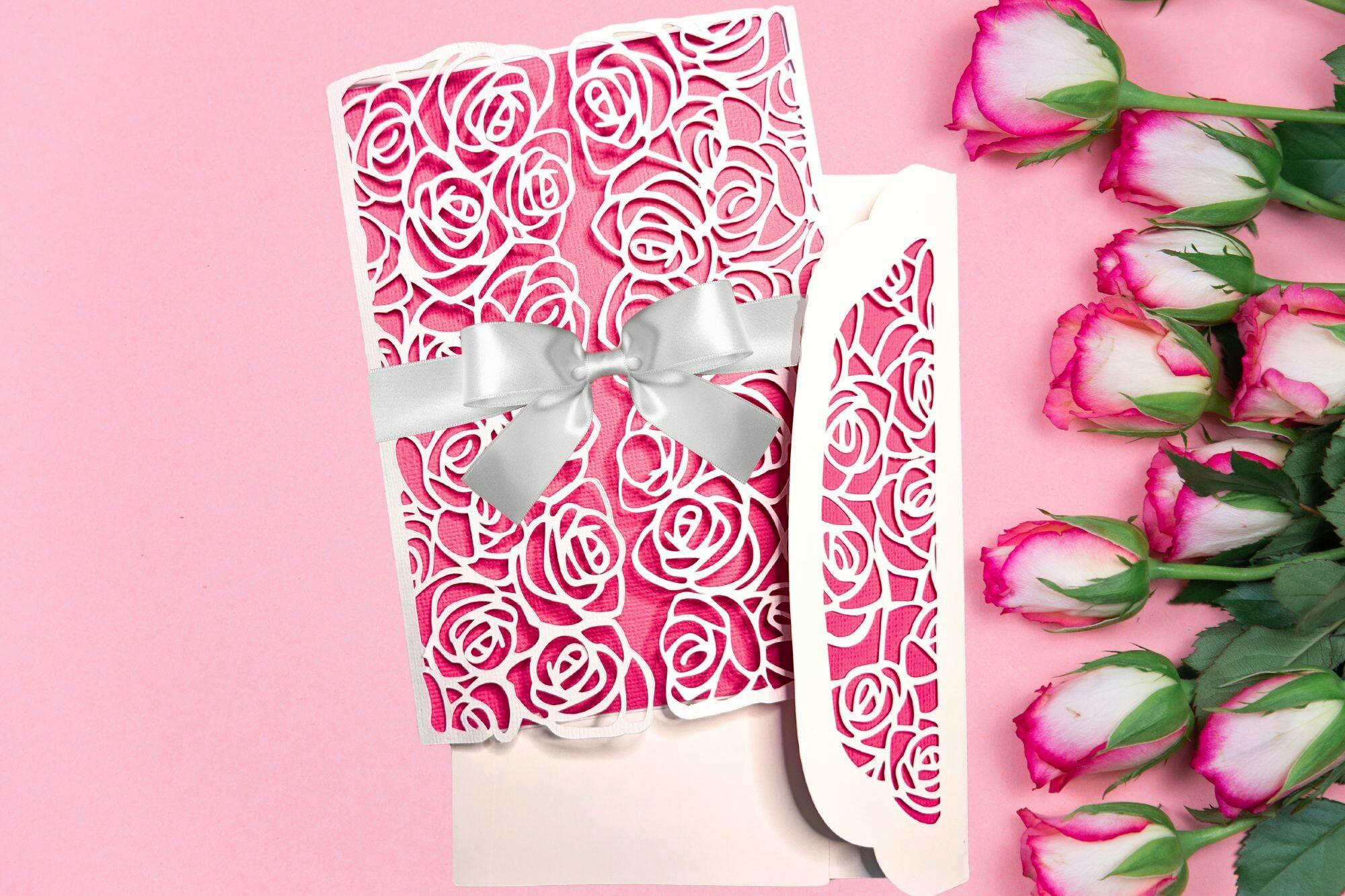 Rose Lace Card