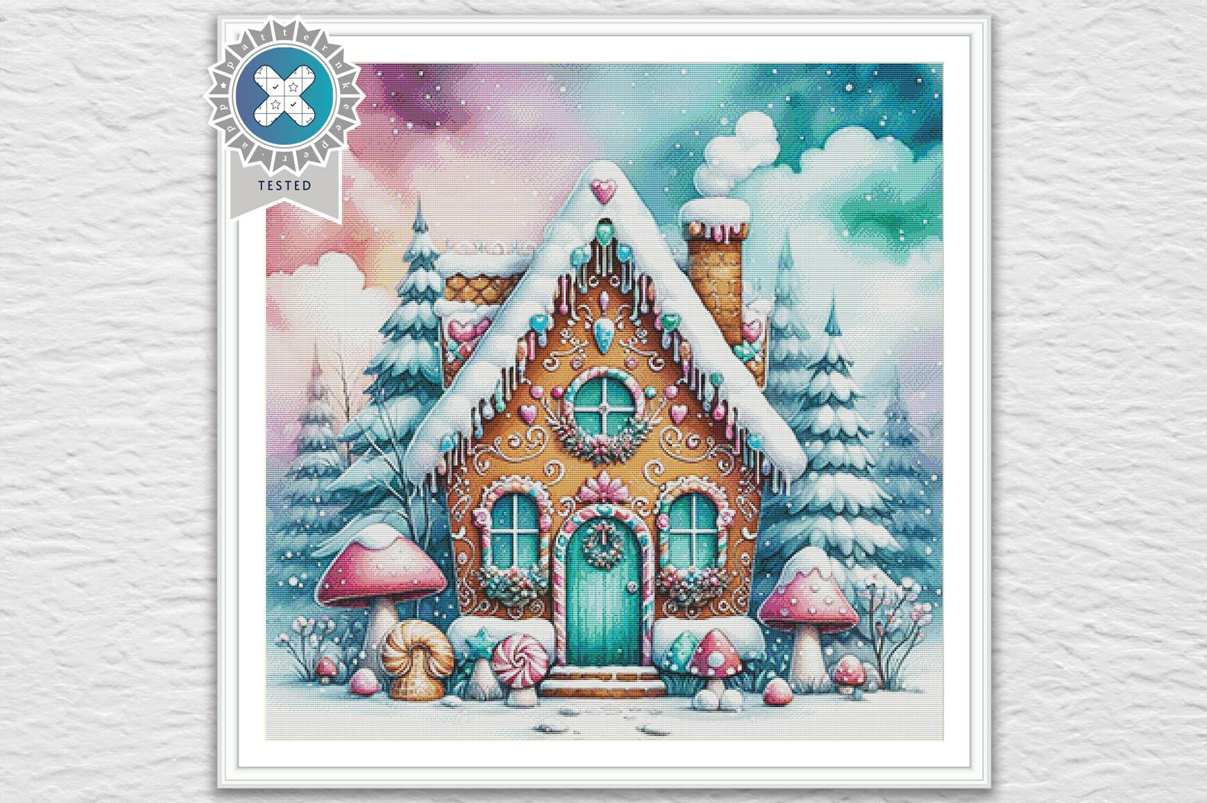 Gingerbread House Cross Stitch