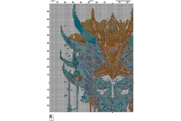 Osiris Cross Stitch Final Touches