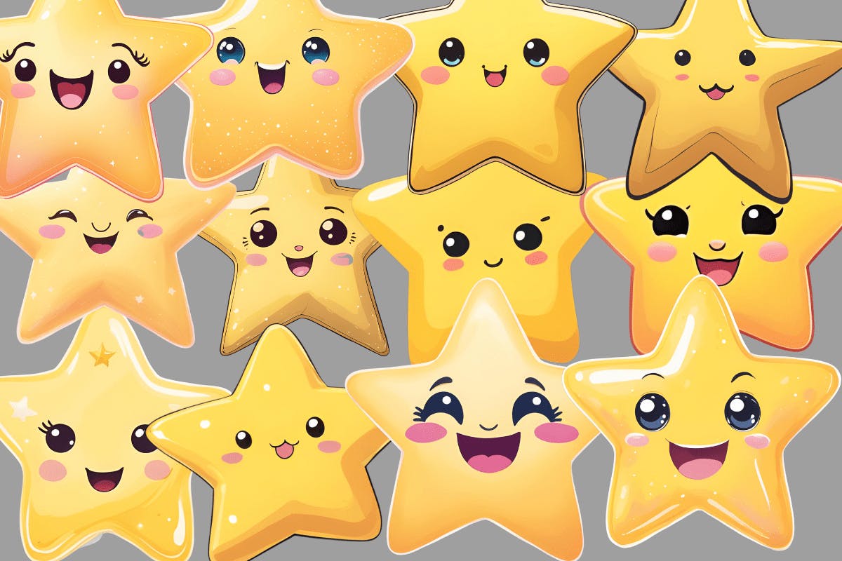 Kawaii Gold Stars 2