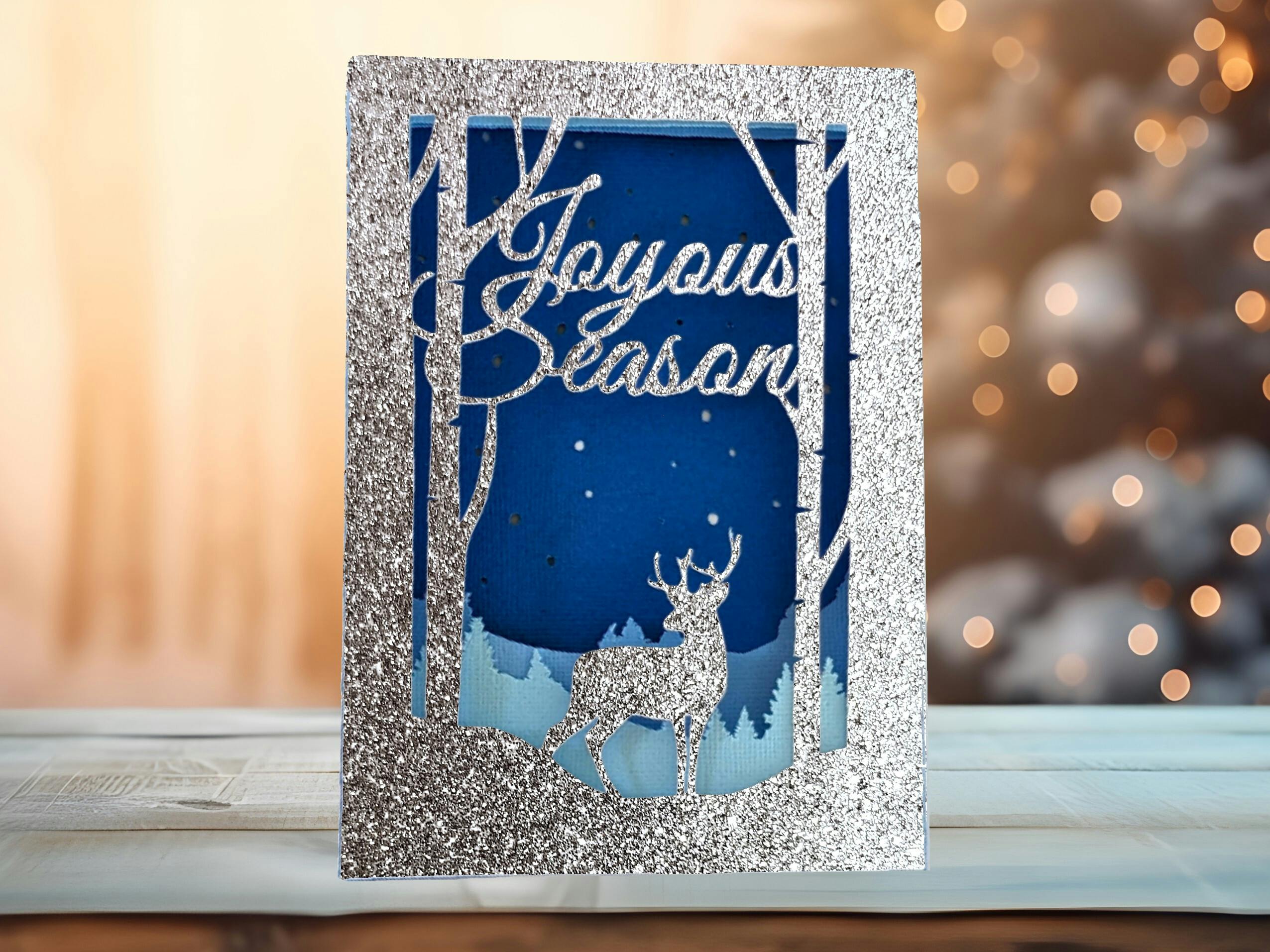 Winter Forest Tri Fold Card Design