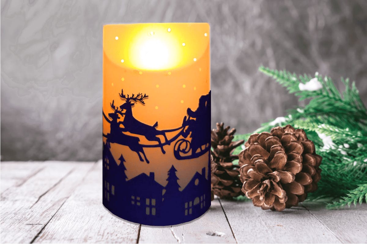 Santa Sleigh Lantern Craft