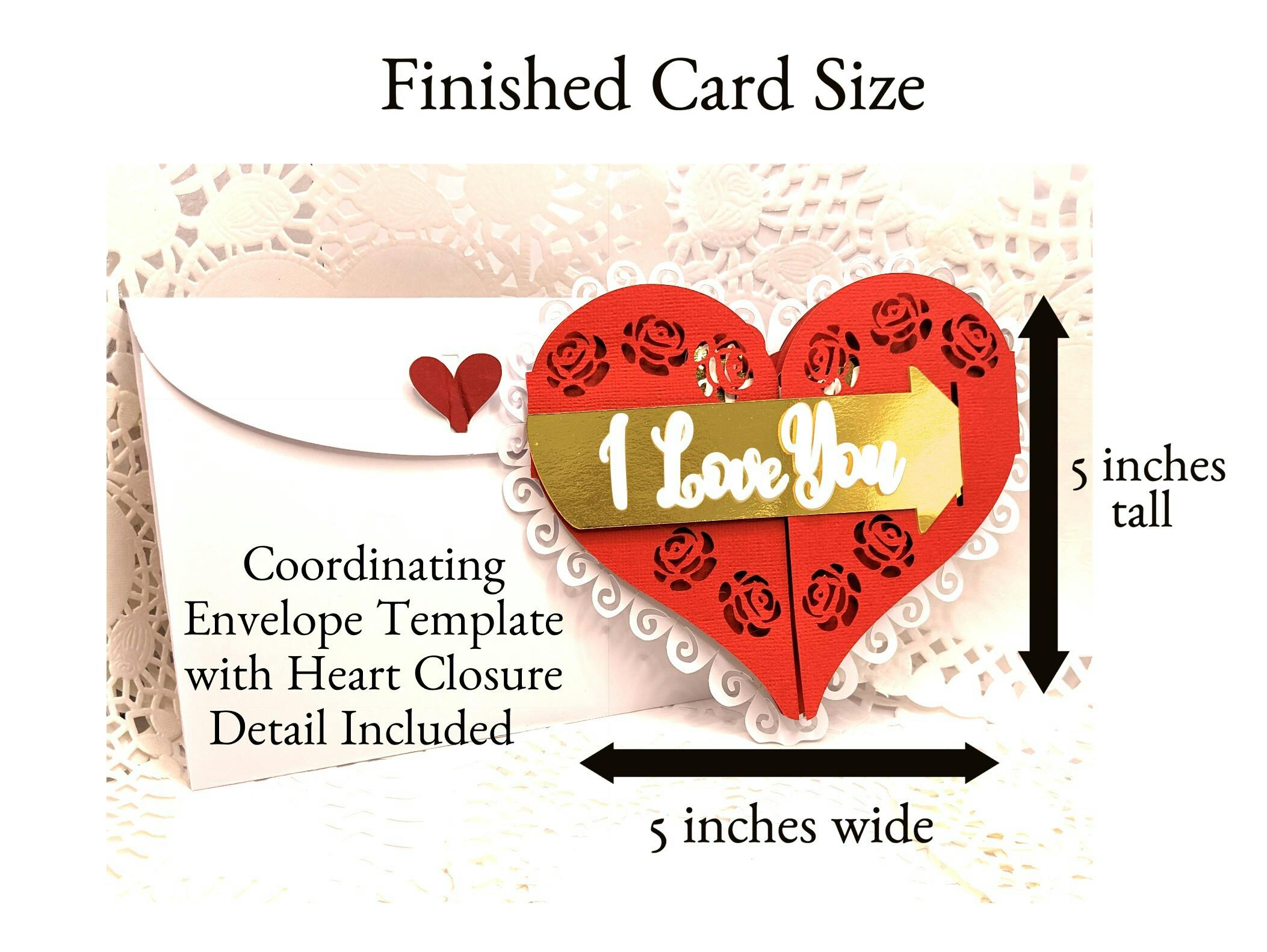 Valentine Heart Gatefold Card Image 2