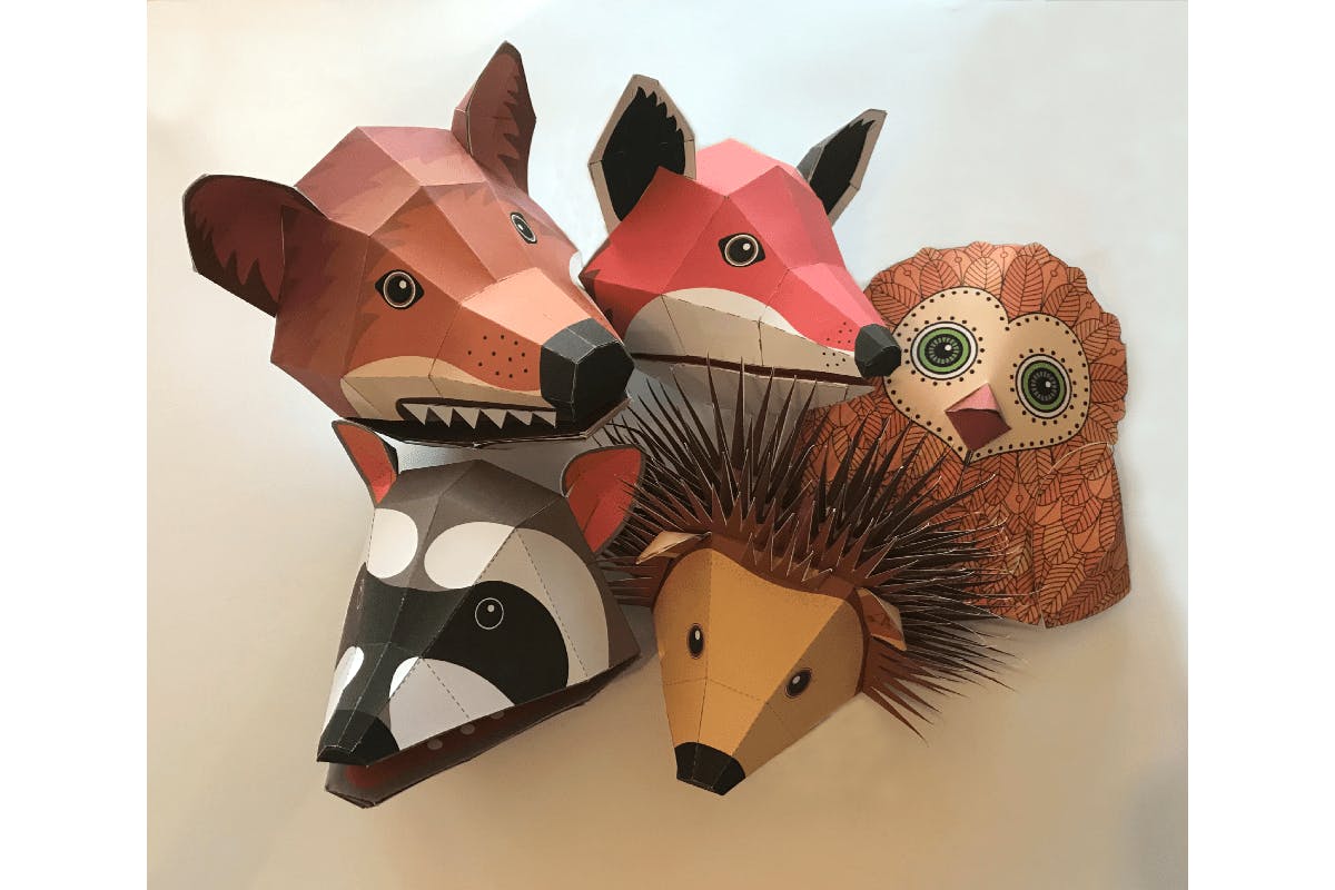 Woodland Animals 3D Paper Craft