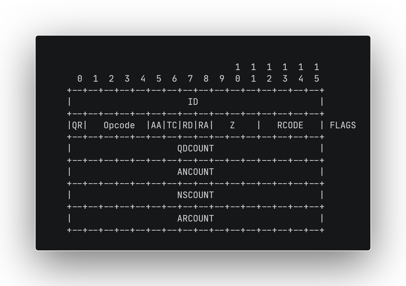 DNS Header Format