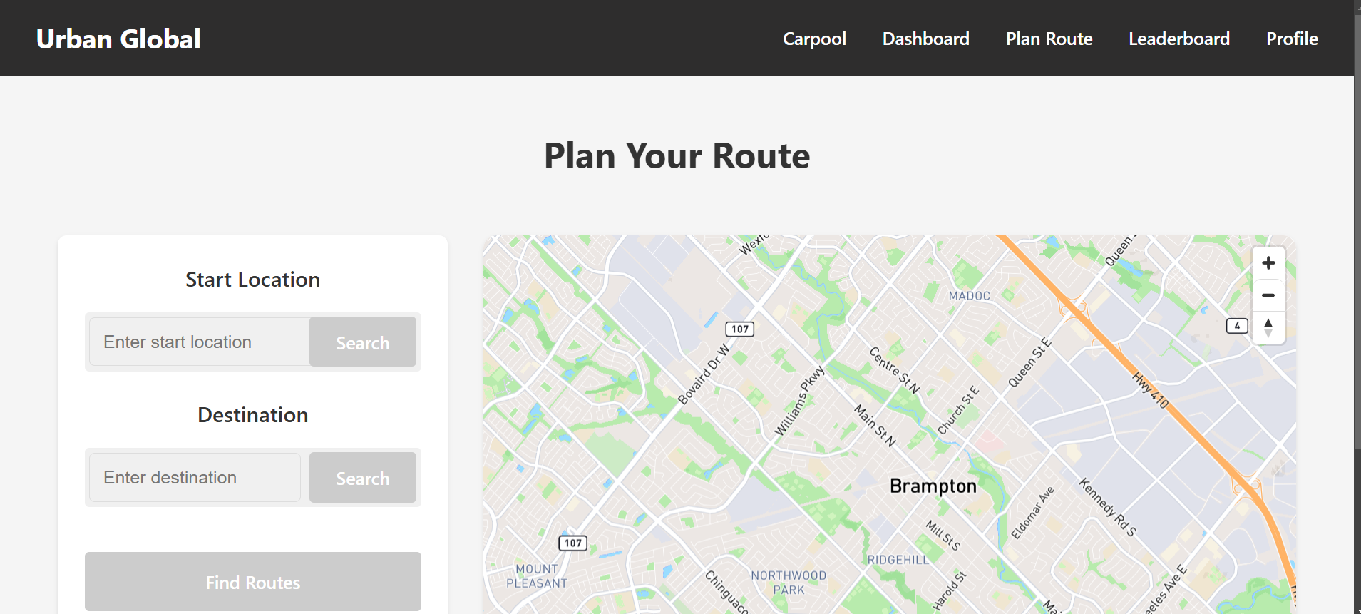 Urban Global: Solution for Sustainable Brampton Transit