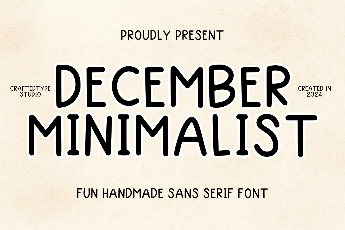 December Minimalist Font Free