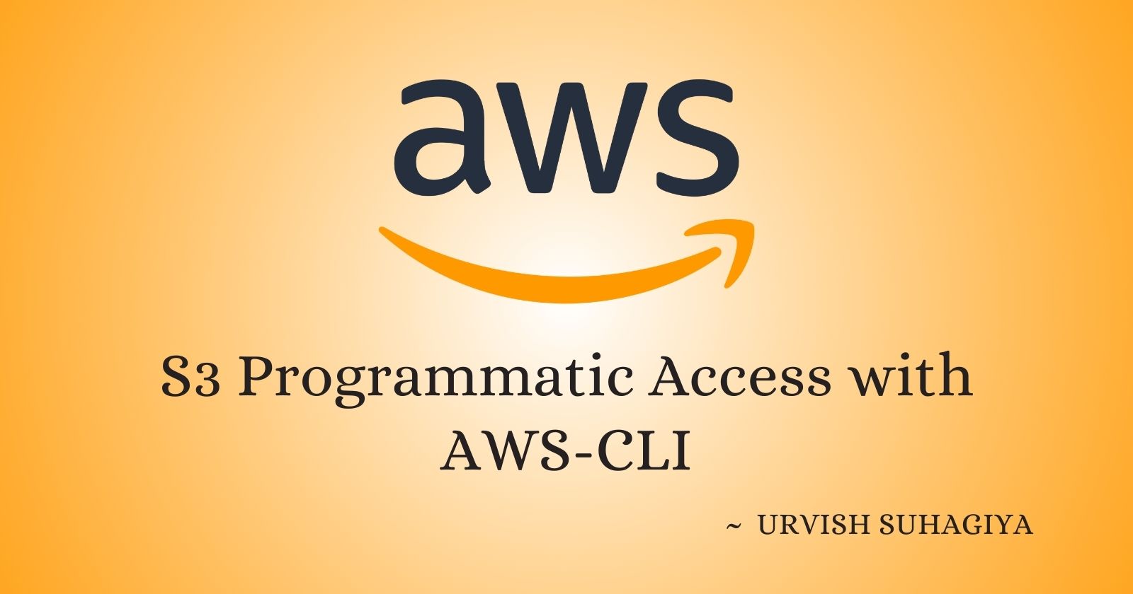 S3 Programmatic Access with AWS-CLI