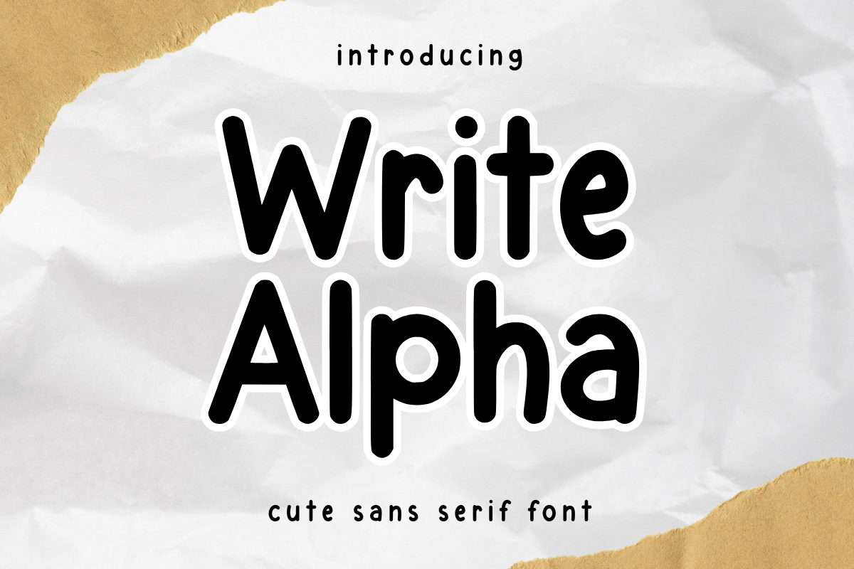 Write Alpha Font Free