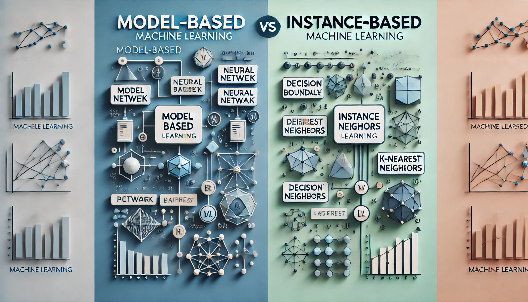 Instance based vs Model based ML.