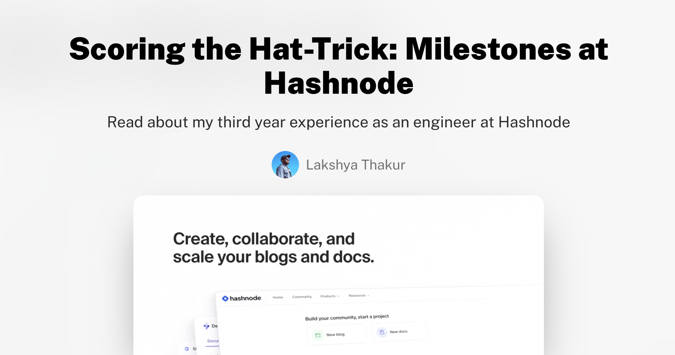 Scoring the Hat-Trick: Milestones at Hashnode