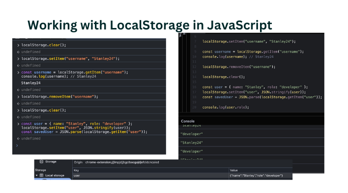 Working with LocalStorage in JavaScript