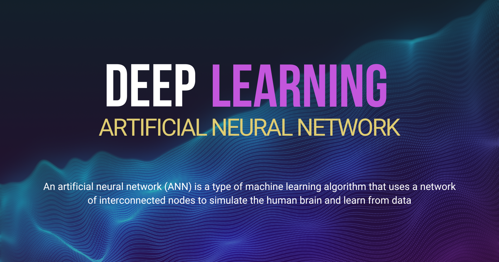 ML  Chapter 8.1 : Deep Learning