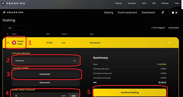 Concise guide to Staking on XBANKING