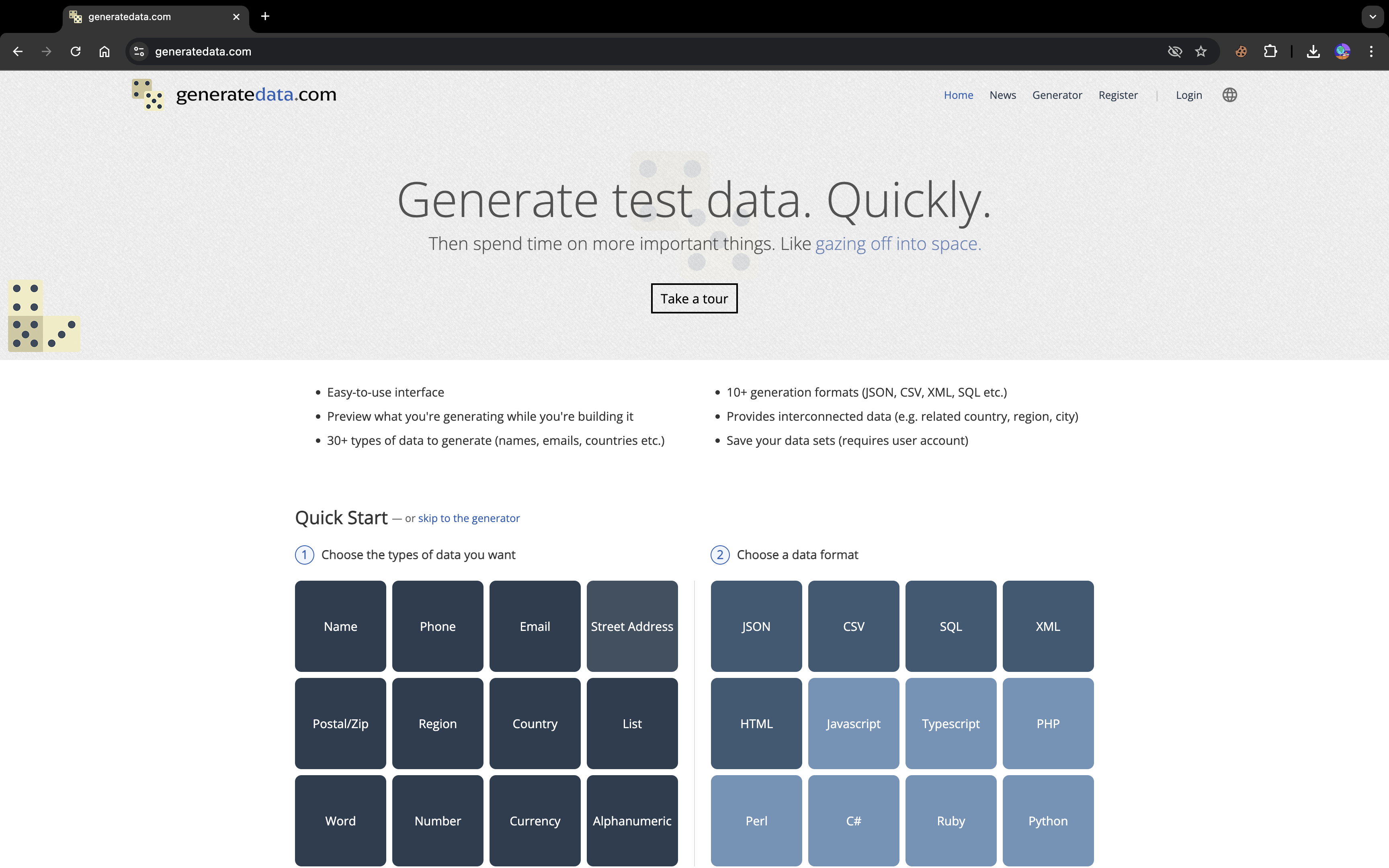 Generatedata - Mastering Test Data Generation