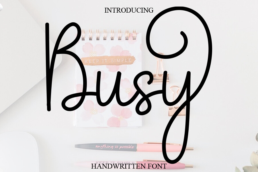 Busy Font Free