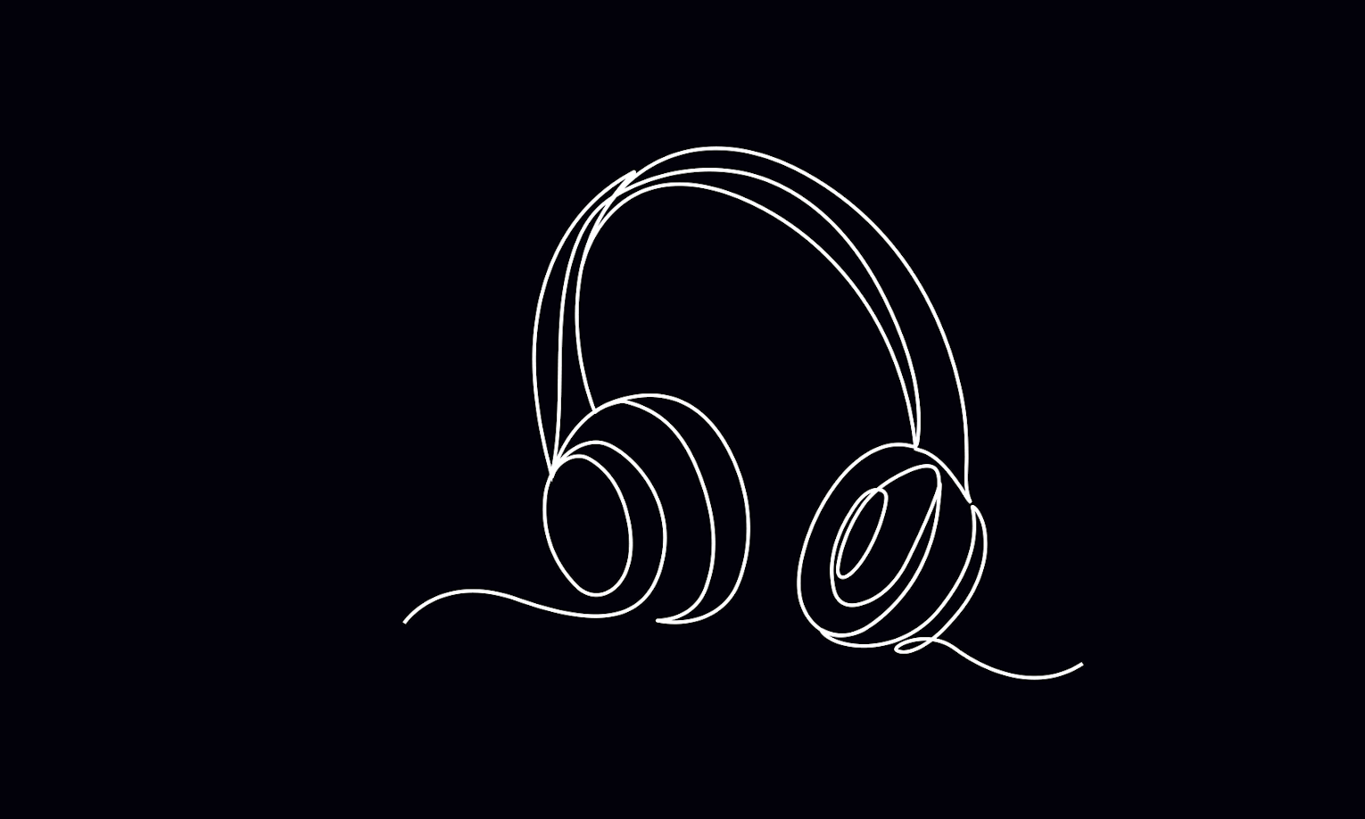 One-line Animation of Earphone Free