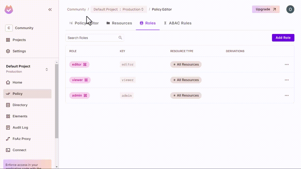 Demo of Creating Roles and Editing Policies in Permit.io