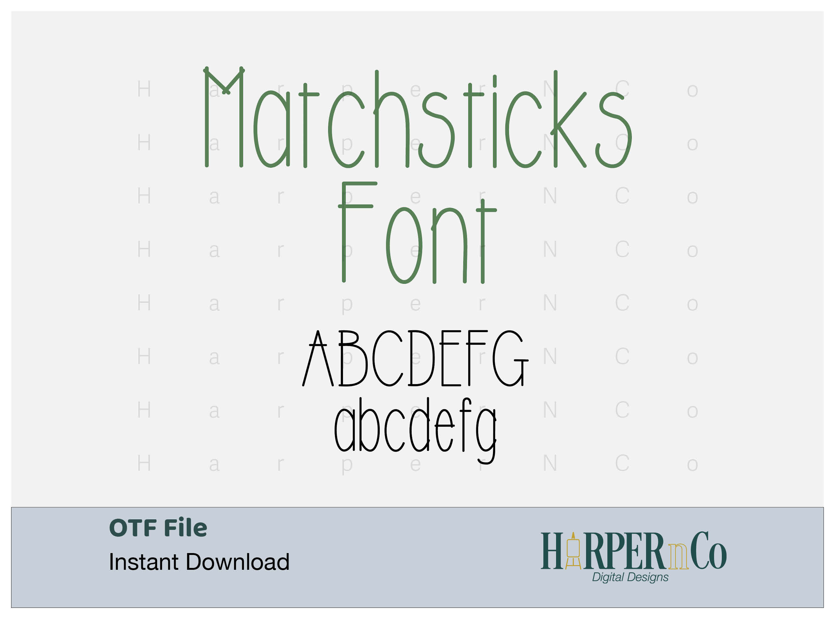 Matchsticks Font Free