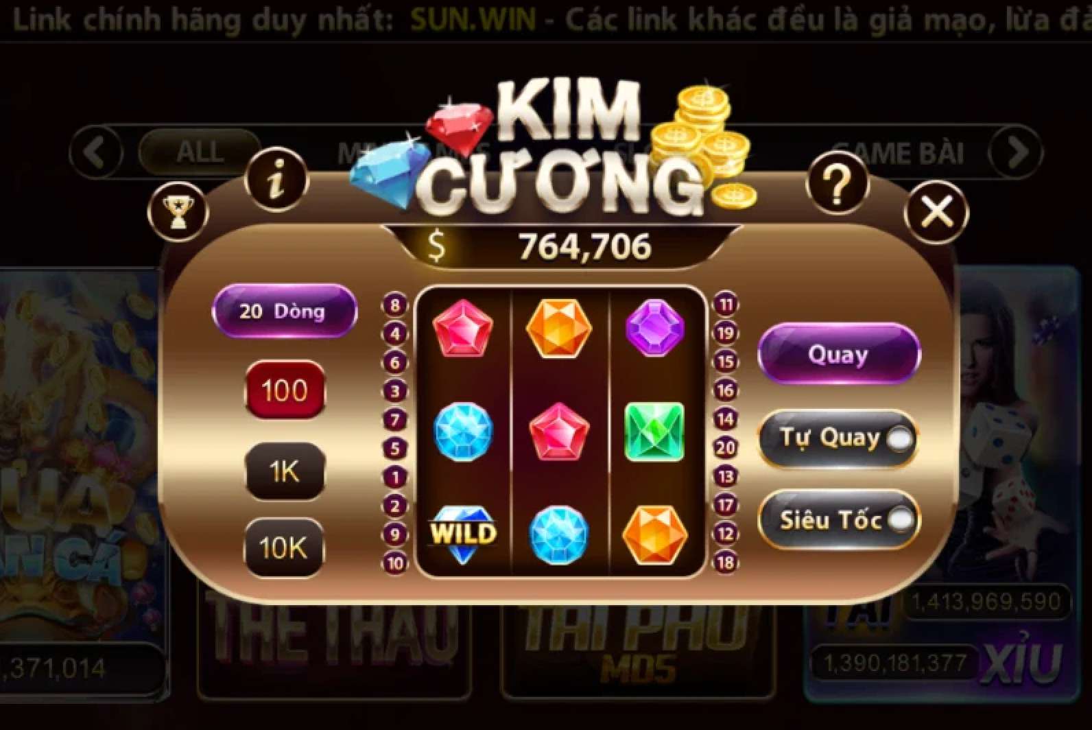 Kim Cương Sunwin – Khám Phá Mini Game Quốc Dân