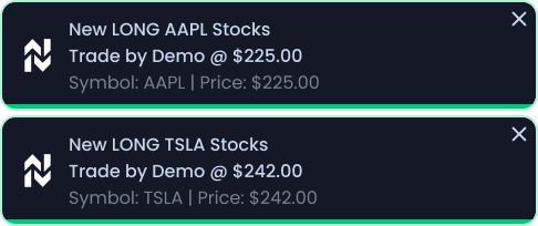 NVSTly trade notifications