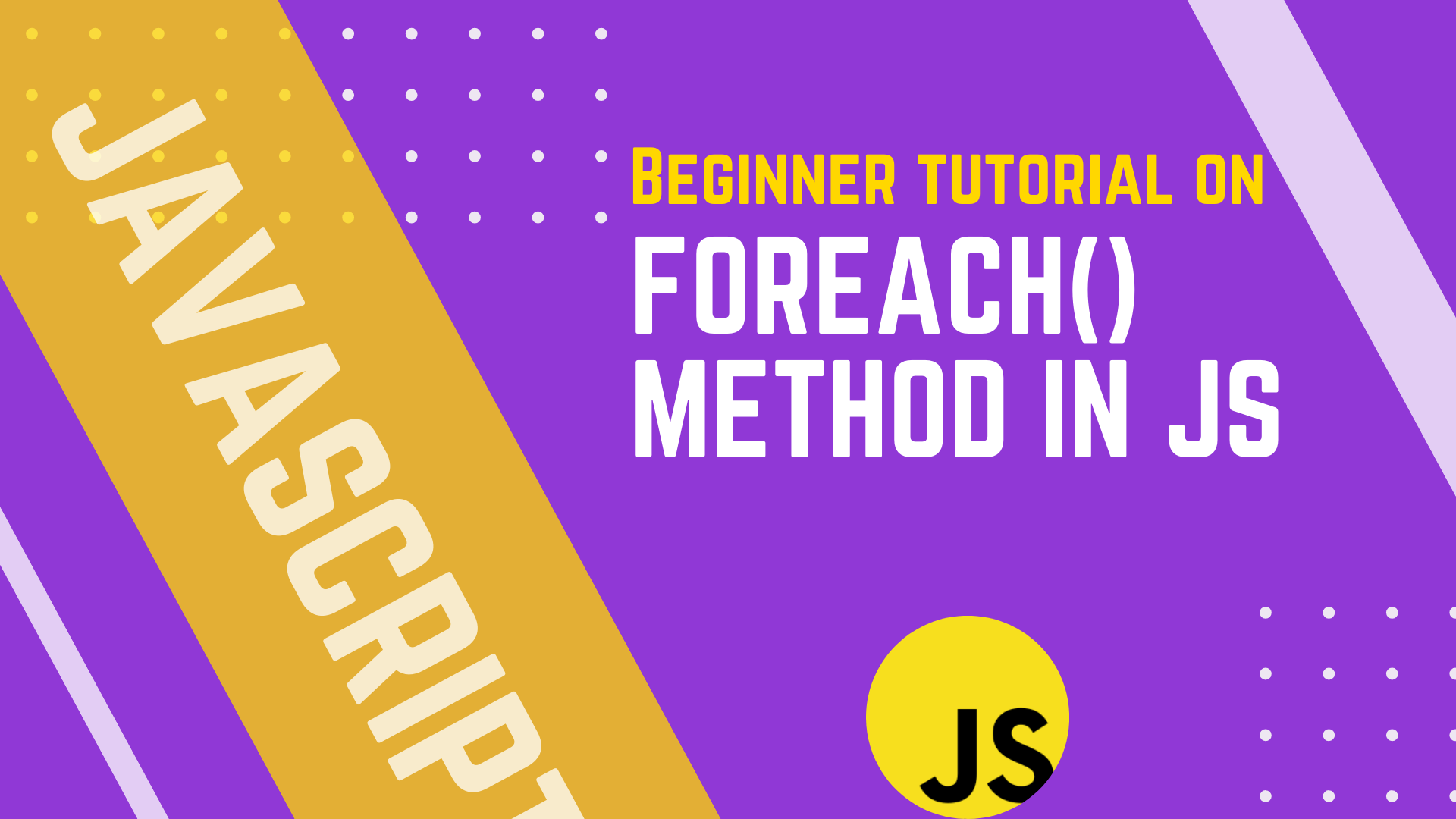 JavaScript's BEST KEPT SECRET is the Power of forEach() Functions