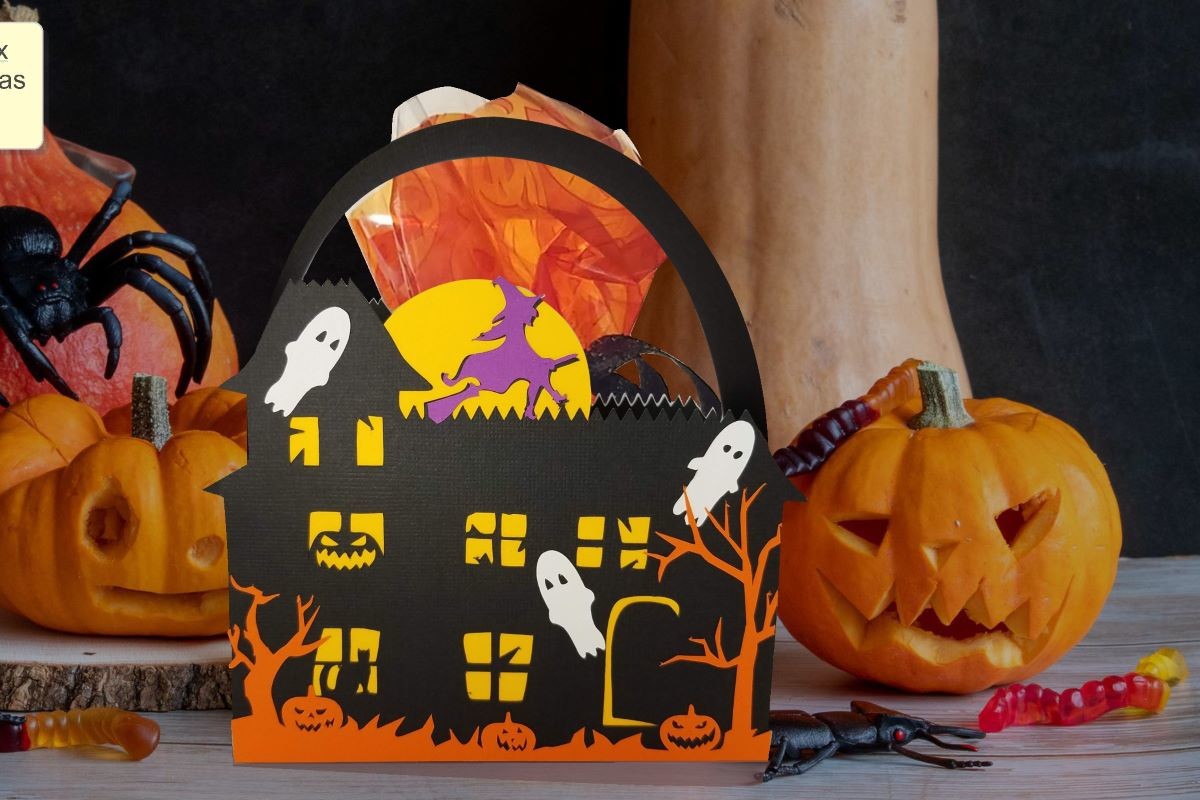 Halloween House Basket