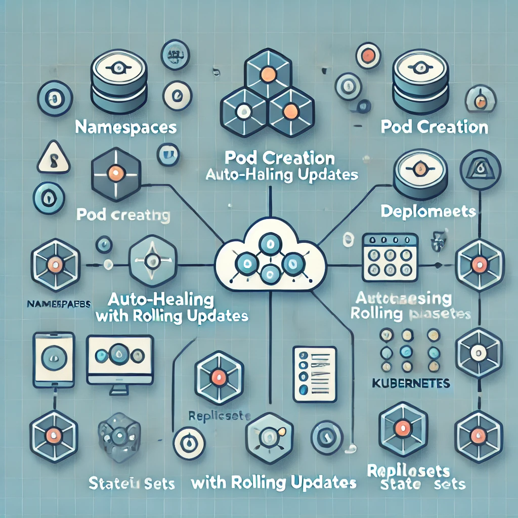 Mastering Kubernetes: From Namespaces and POD Creation to Deployments, Auto-Healing, Rolling Updates, ReplicaSets, and StatefulSets