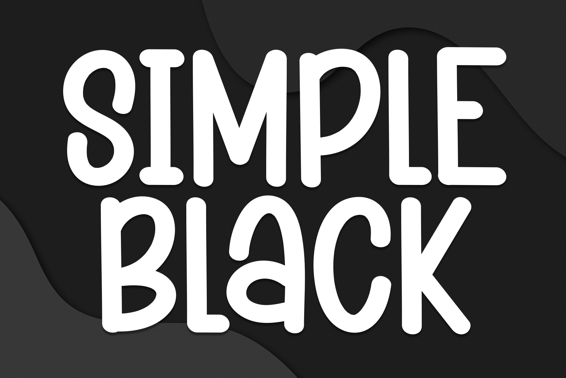 Simple Black Font