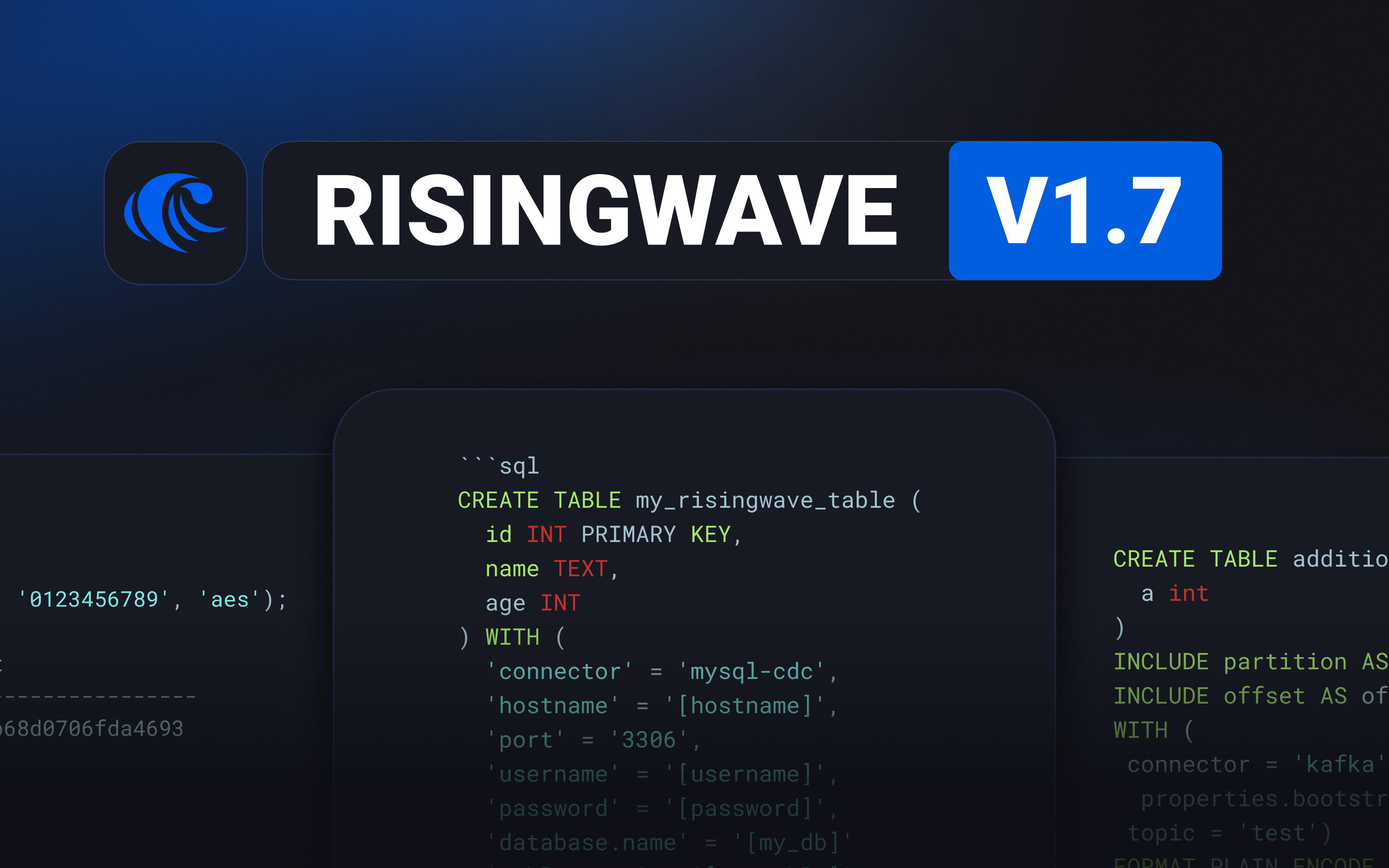 Highlights of RisingWave v1.7: The Open-Source Streaming Database