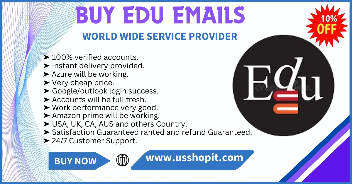 Buy Edu Emails - 100% Premium Quality and Low Price Gmail & Outlook (Office 365) Login Email