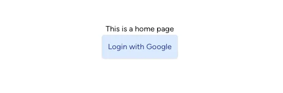 Login screen - "Login with Google"