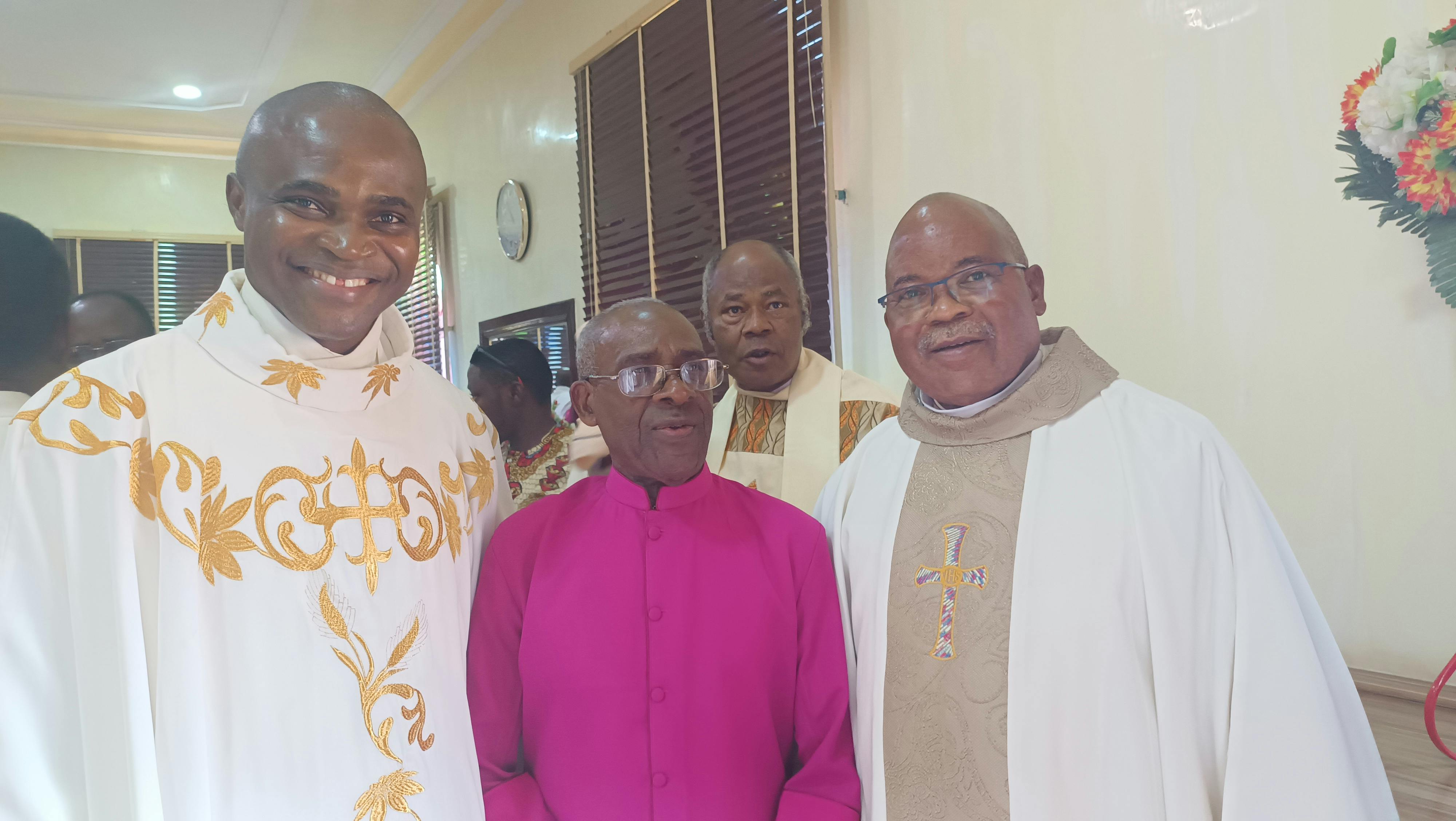 Very Rev. Fr. Onyewuchi Theophilus Anyanwu was elevated to the position of a Monsignor a Papal Honour by his Holiness Pope Francis in recognition of his relentless effort towards the promotion of the work of God in the Catholic Diocese of Enugu. 