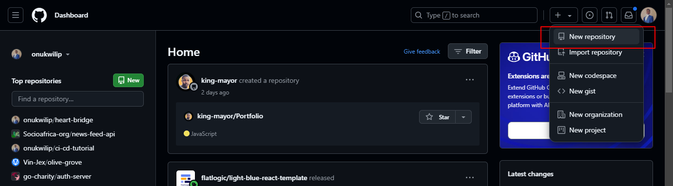 New GitHub repository