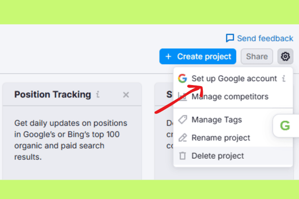 How to connect Google analytics navigation