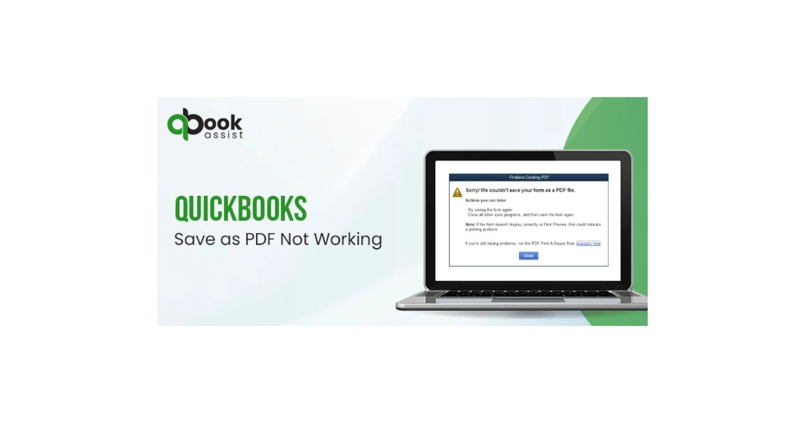 QuickBooks Save as PDF Not Working? Let’s Get It Fix Now!