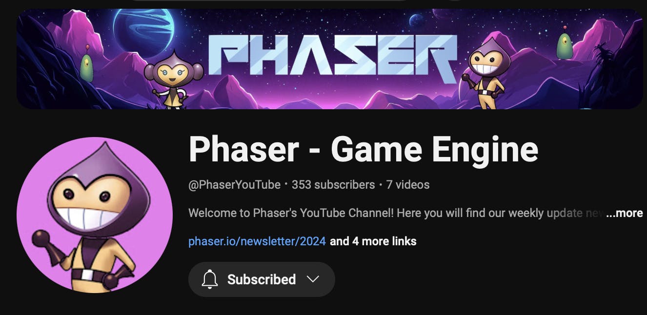 phaser youtube channel