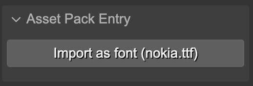 import font file