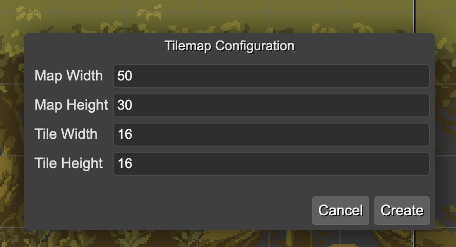 Setting tilemap parameters