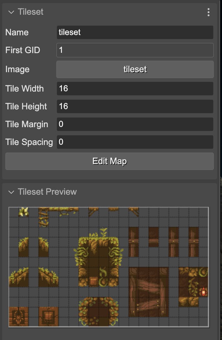 Tileset properties