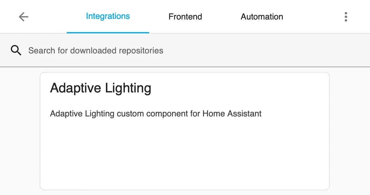 Adaptive Lighting added to HACS