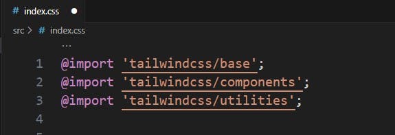 Tailwind base , component and utilities