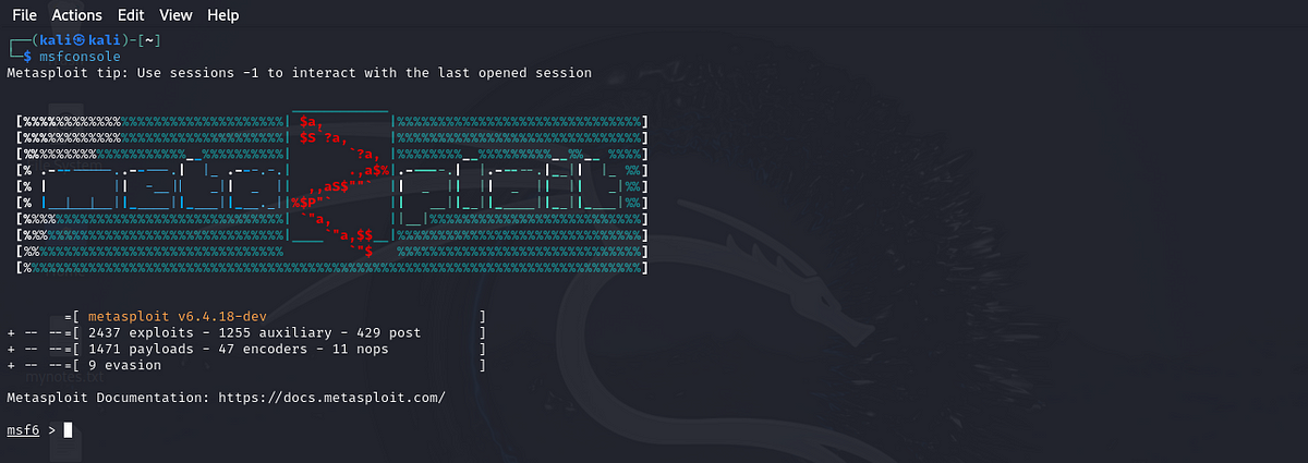 msfconsole