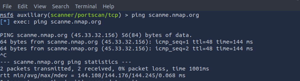 Ping command