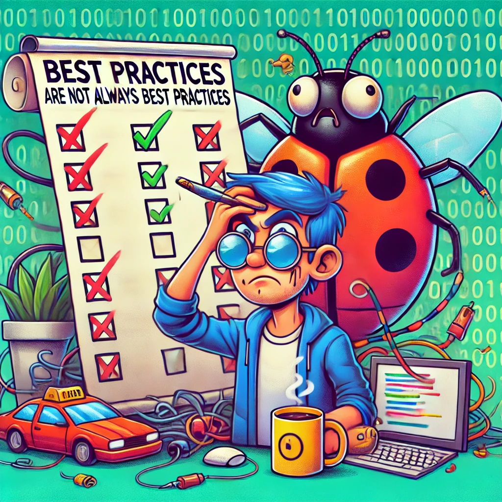 Best Practices Are Not Always Best Practices: The Satirical Tale of Code and Context