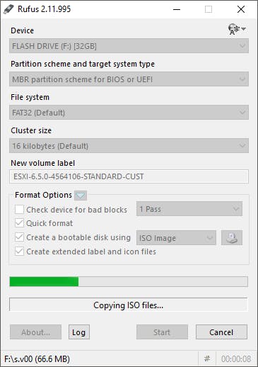 Rufus - Building the USB